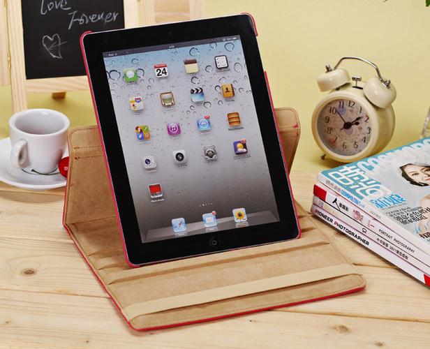 苹果ipad2/3/4 旋转 360度 荔枝纹 带价眠 多色可选_c2p工业互联网